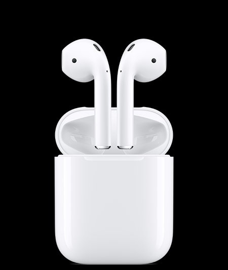 Apple AirPods Earbuds, Charging Case - Image 1