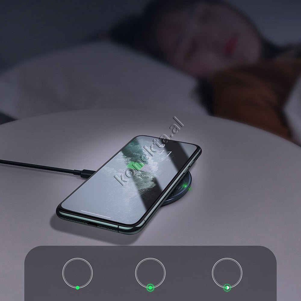 Baseus Wireless Charger, Black, 15W - Thumbnail 8