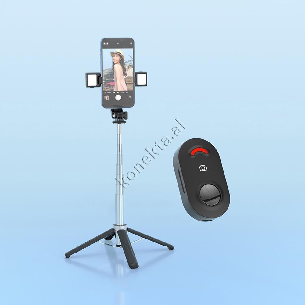 Baseus Tripod with Bluetooth and Digital Panel for Selfie or Live Video - Thumbnail 2
