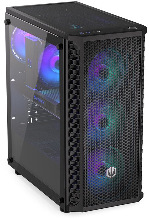 Endorfy Signum 300 ARGB Case, TG, Black - Thumbnail 3