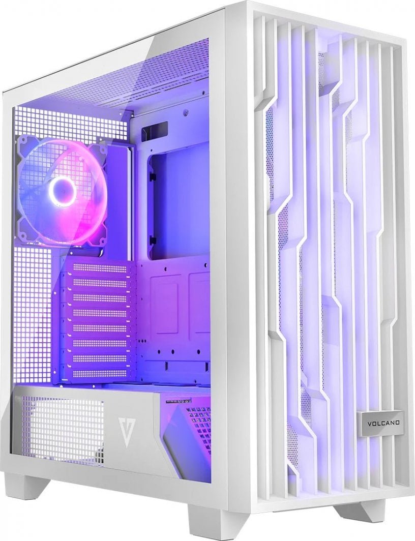 Modecom Perun Apex ARGB Case, White, Midi Tower - Image 1