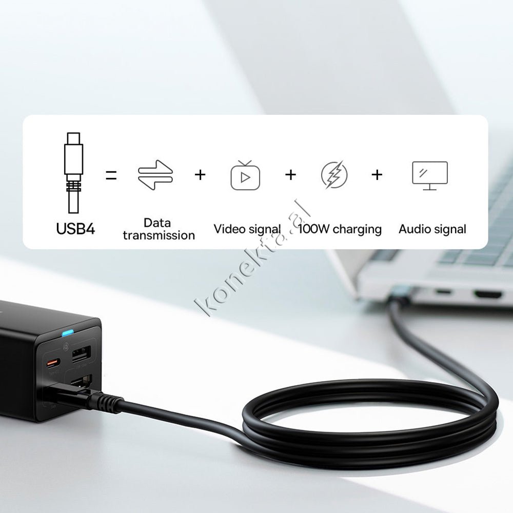 Baseus Adaptor Karikimi 67W Me 2 Porta Type-C / 1 Porte USB & HDMI - Thumbnail 12