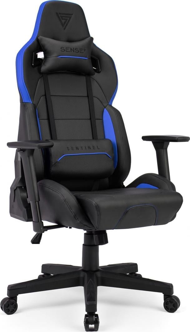 SENSE7 Sentinel Gaming Chair, Black/Blue - Image 1