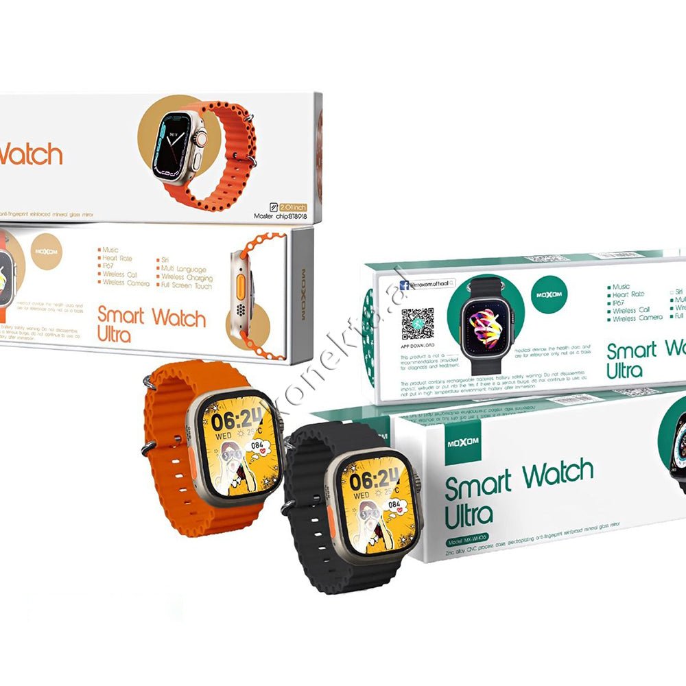 Moxom Ultra Smartwatch, 2.01 Inch, Black - Thumbnail 5