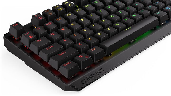 Endorfy Thock TKL Blue Keyboard, Kailh Blue, US, Black - Thumbnail 10