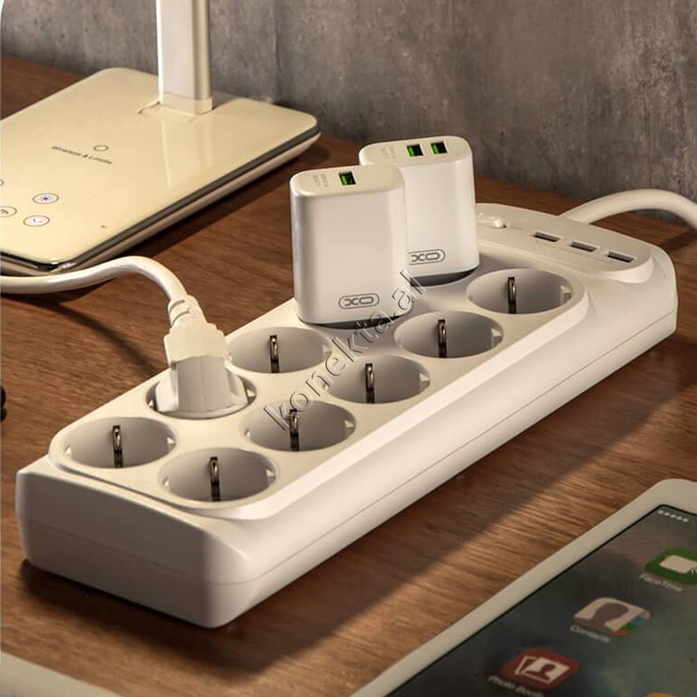 XO Multiprize 10 Vendeshe Me 3 Porta USB Power Strip - Thumbnail 7