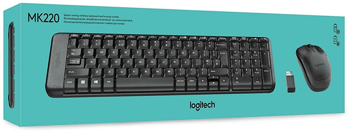 Logitech Keyboard and Mouse, Wireless - Image 1