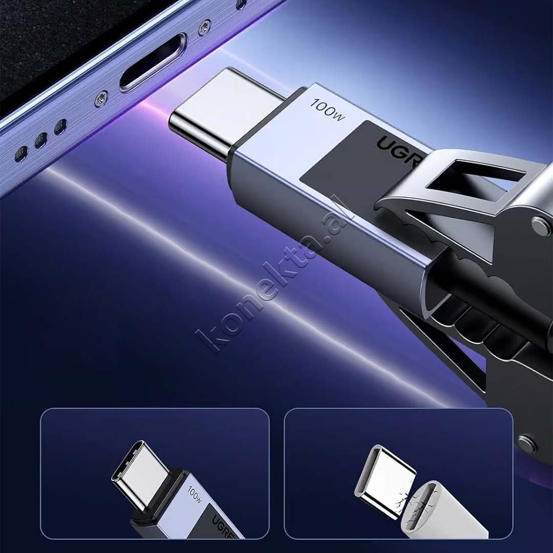 UGreen Type-C to Type-C Cable, 100W - Thumbnail 3