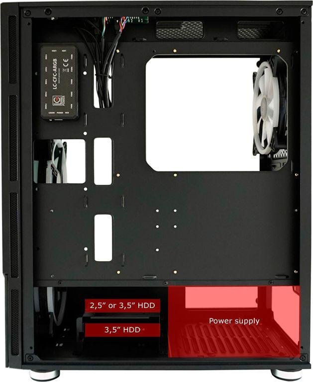 LC-Power Gaming 803B Shaded_X RGB Case, Midi Tower - Thumbnail 12