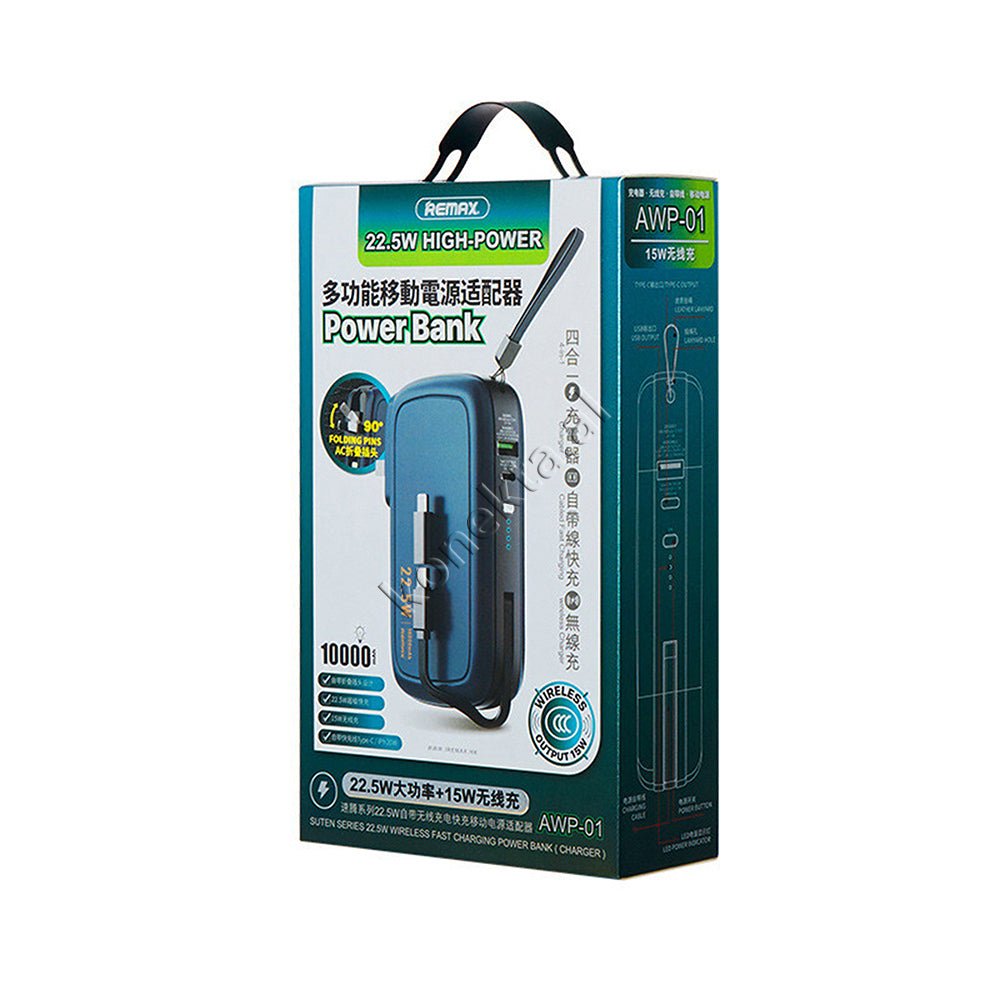 REMAX 10000mAh External Battery, Black - Thumbnail 2