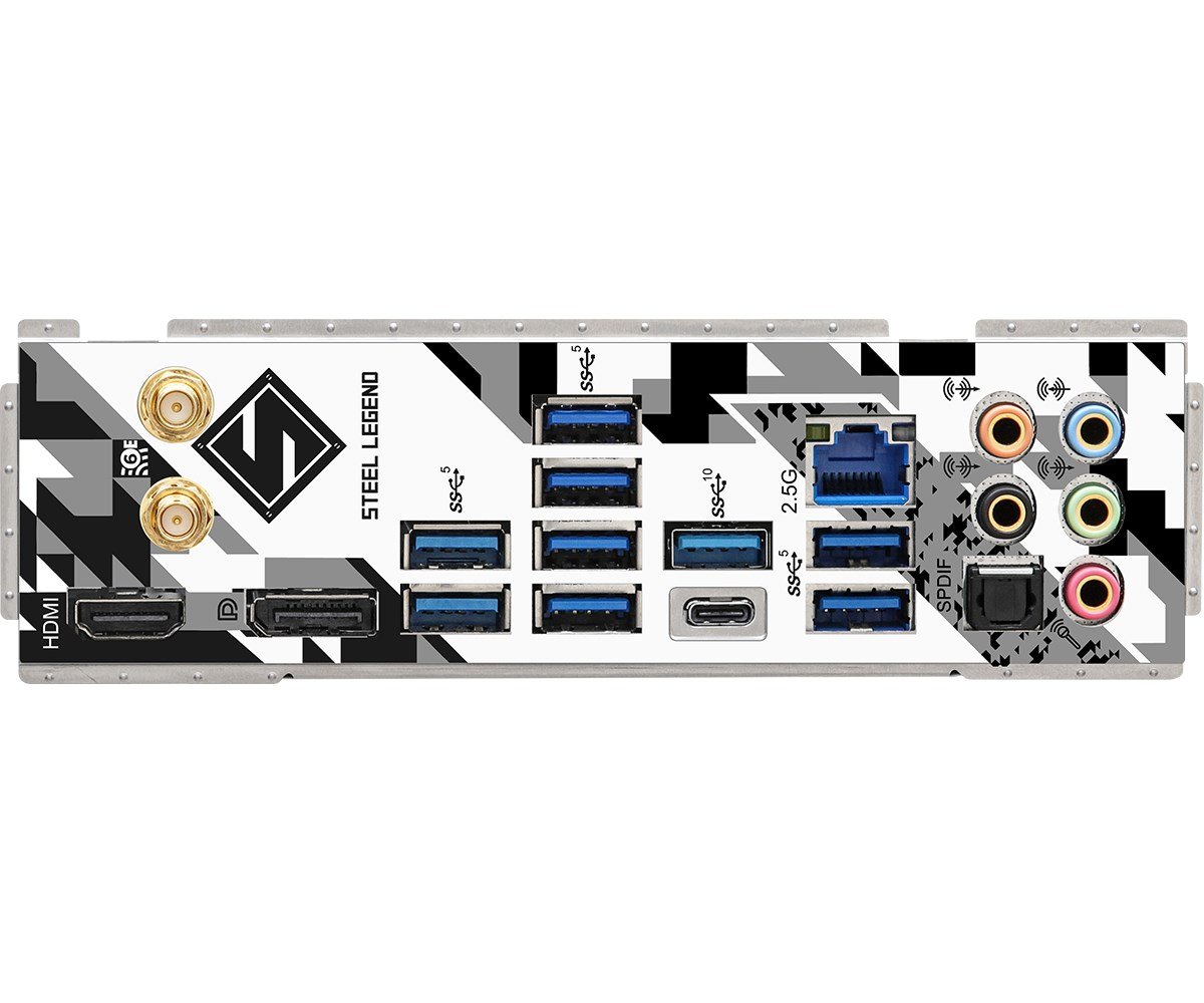 Asrock Z790 Steel Legend WiFi Intel Z790 LGA 1700 ATX Motherboard - Thumbnail 5