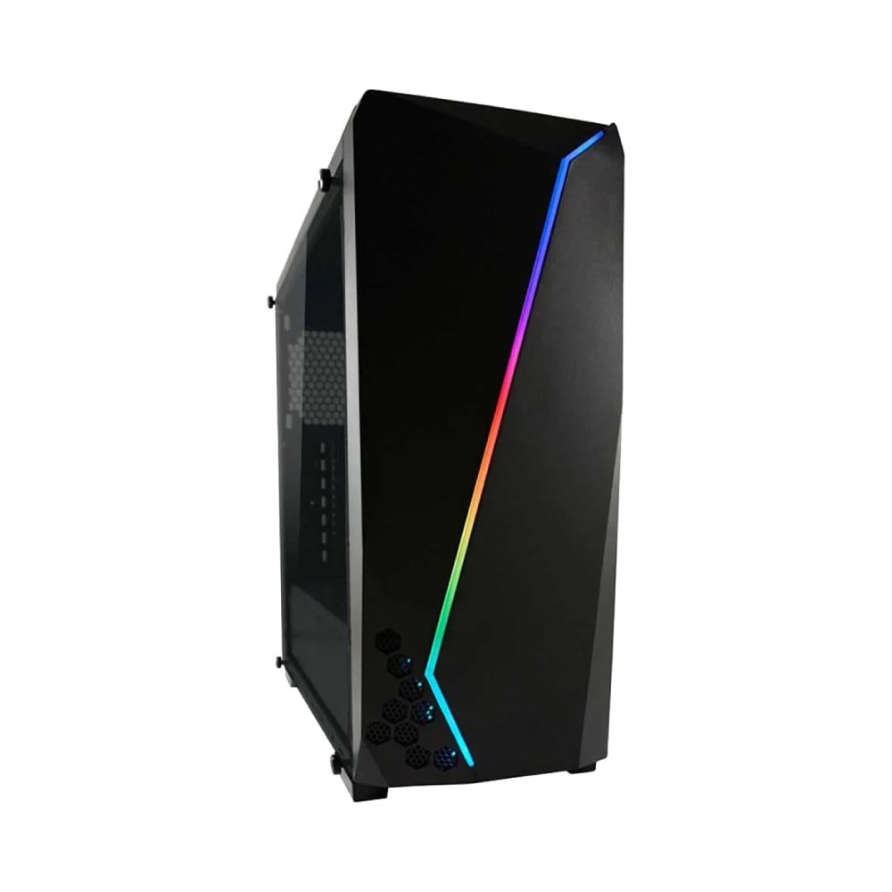 LC-700B-ON Hexagon Midi-ATX Case Black - Image 1