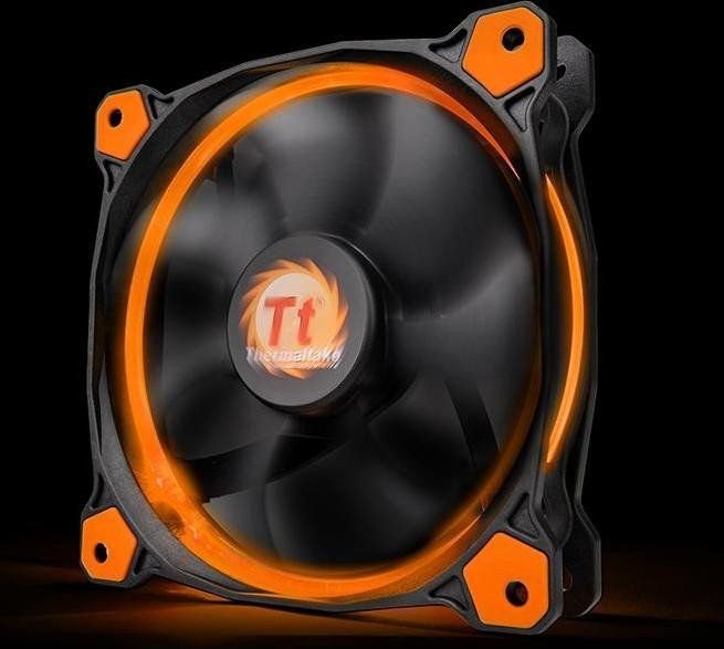 Thermaltake Riing 14 LED Cooler, 140 mm, Orange - Thumbnail 4