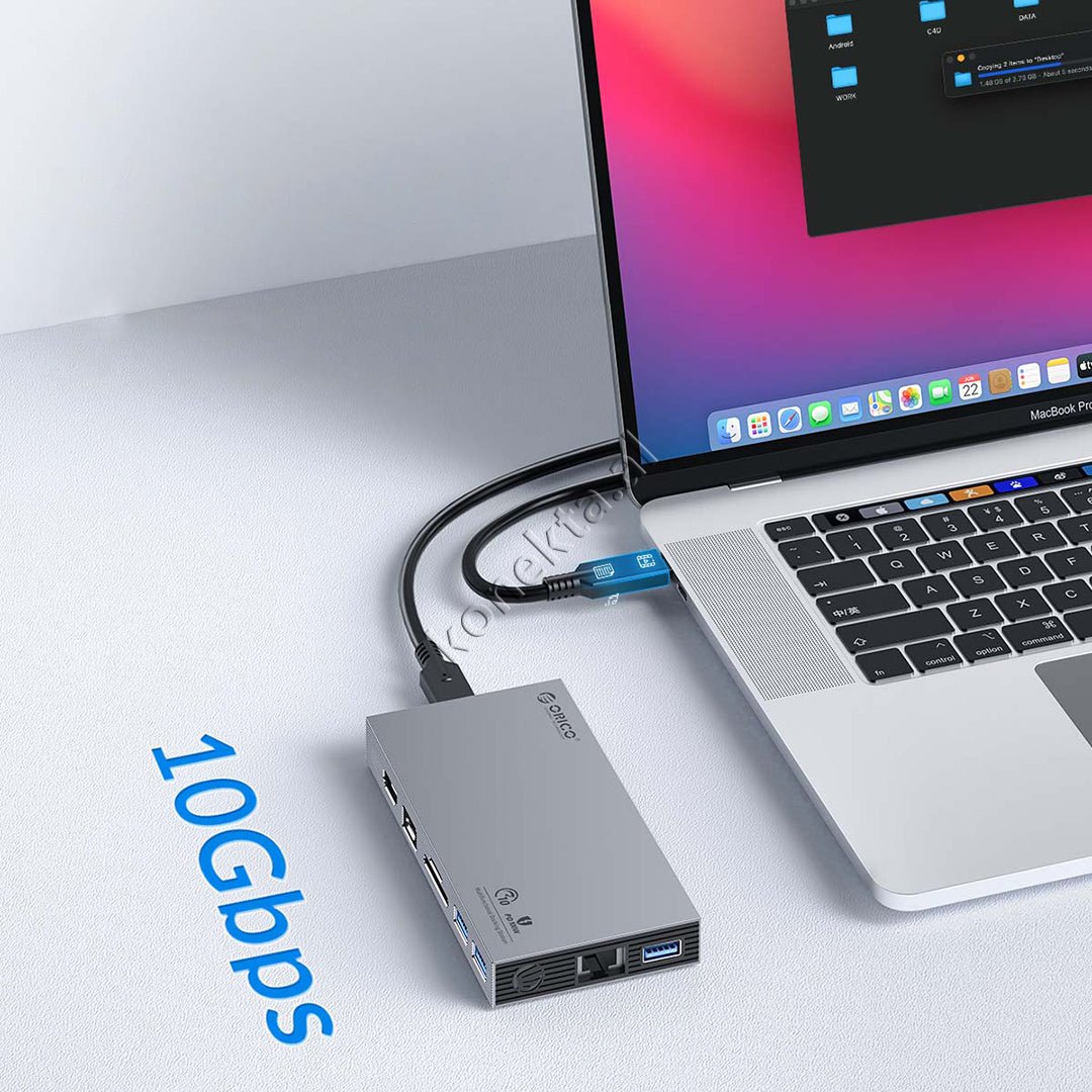 Orico 9-Port Adapter Hub + SSD Reader up to 2TB - Thumbnail 4