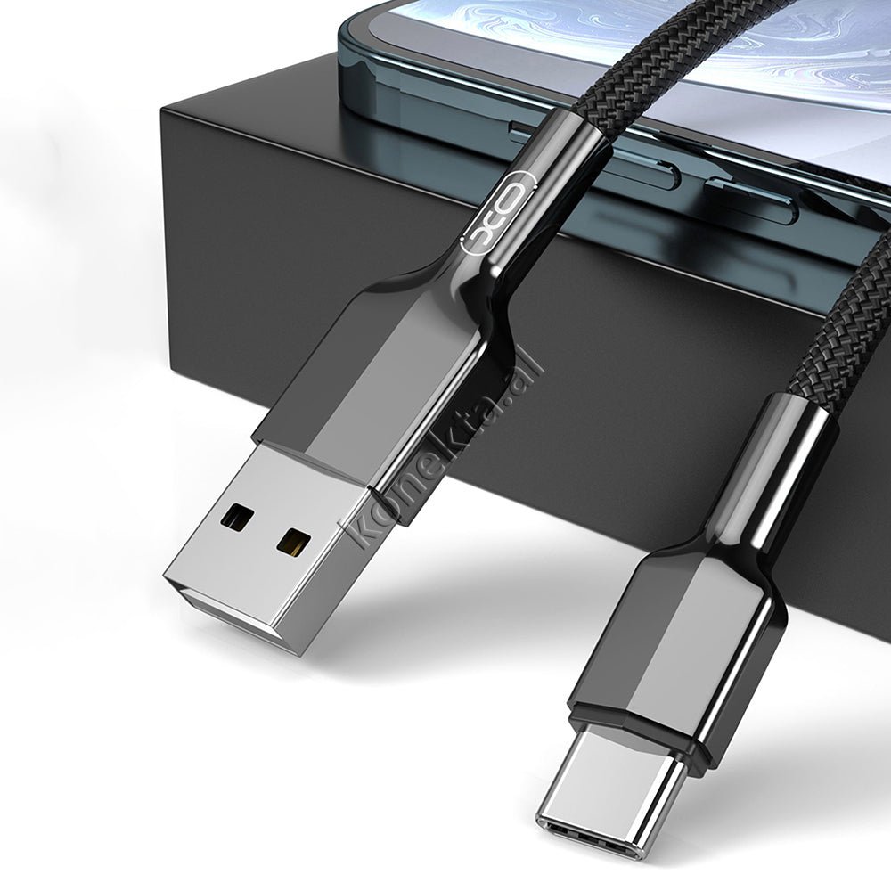 XO USB Charging Cable, 1m, Black, Lightning/Type-C/Micro, 2.4A - Thumbnail 6