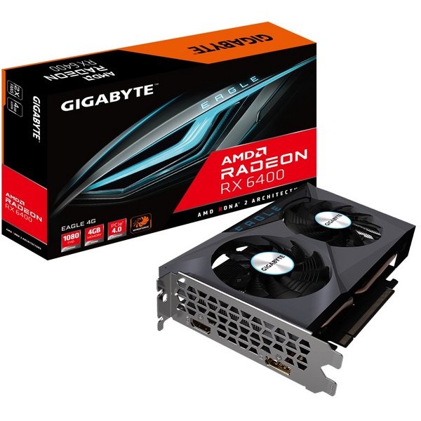 Gigabyte Radeon RX 6400 Eagle 4GB GDDR6 Graphics Card - Image 1