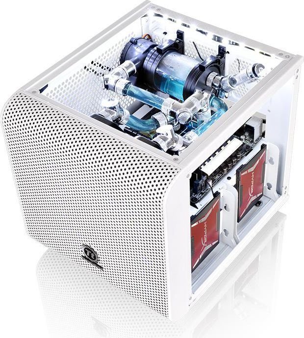 Thermaltake Core V1 Snow Edition Case, Mini Tower - Thumbnail 3
