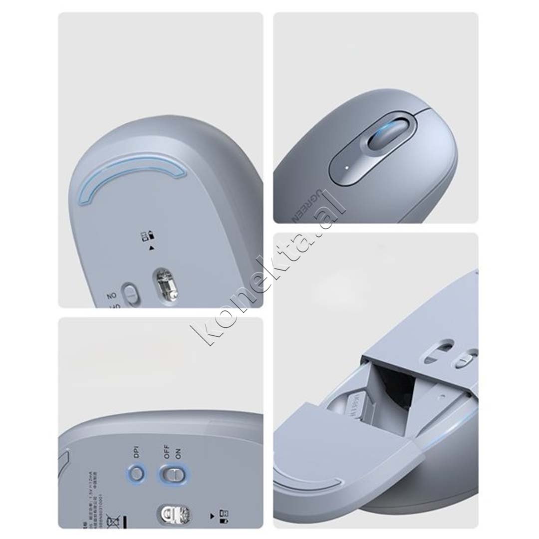 UGreen 2400dpi Mouse, Blue - Thumbnail 8
