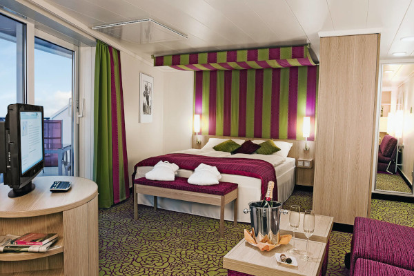 Suite con solarium privato a bordo di AIDAblu