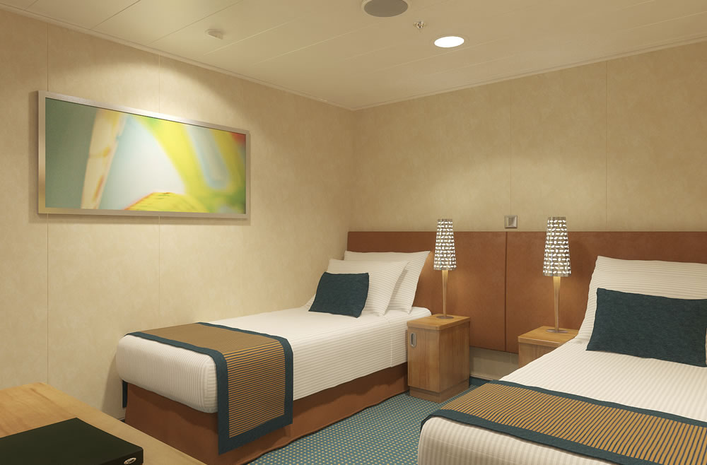 Interior Stateroom with bunk bed