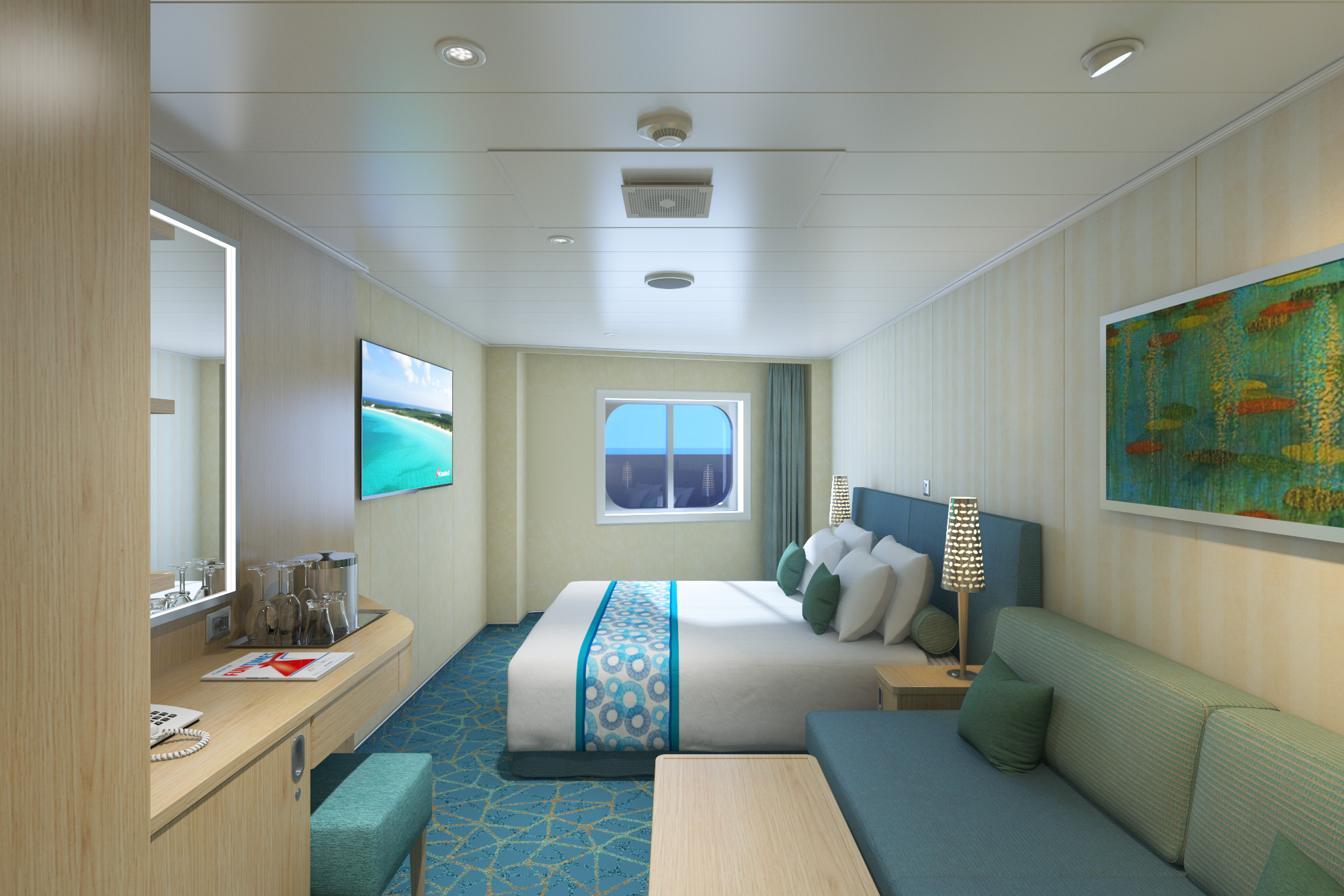 Deluxe Family Harbor Stateroom Ocean View