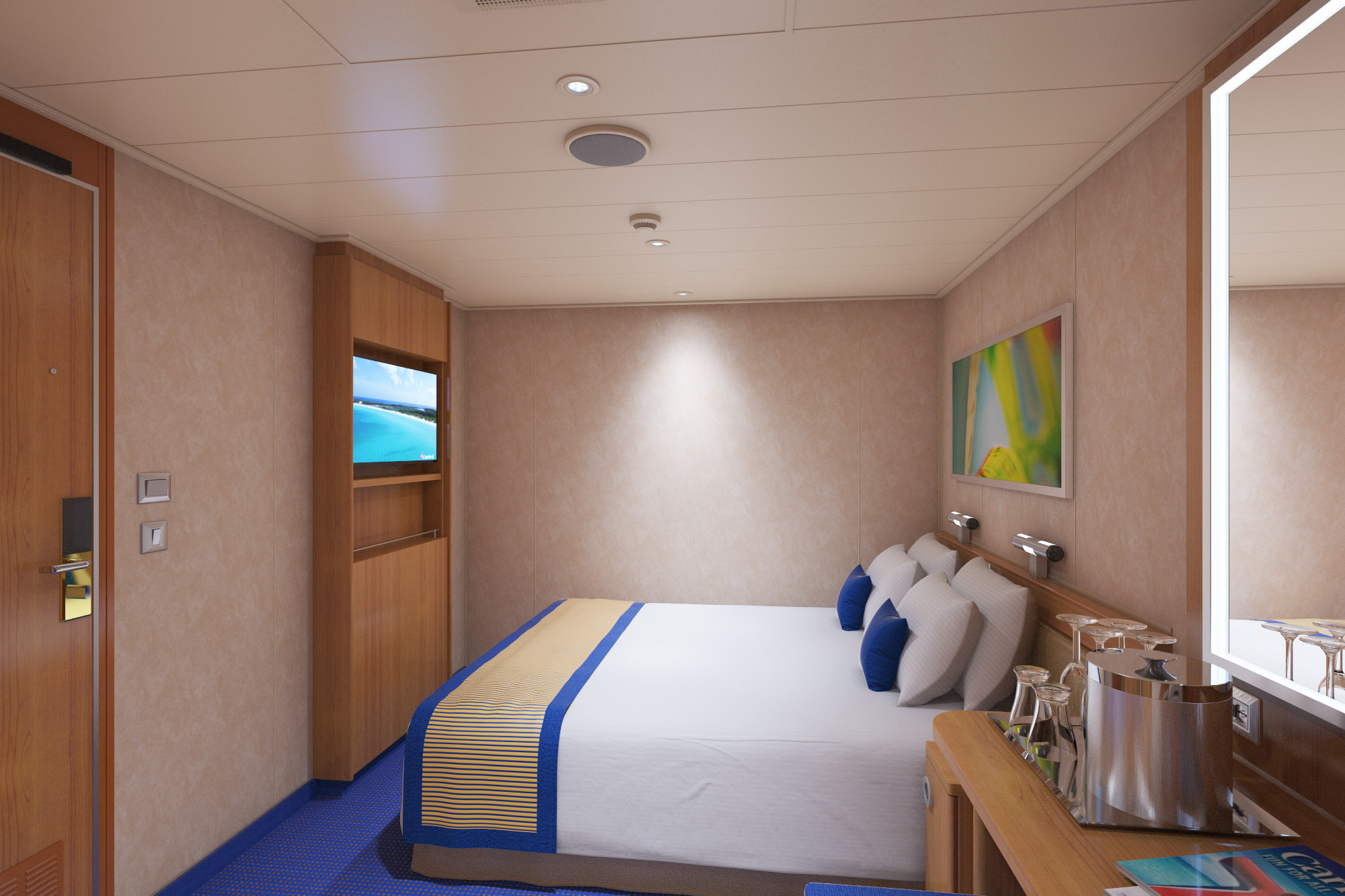 Interior Stateroom with bunk bed