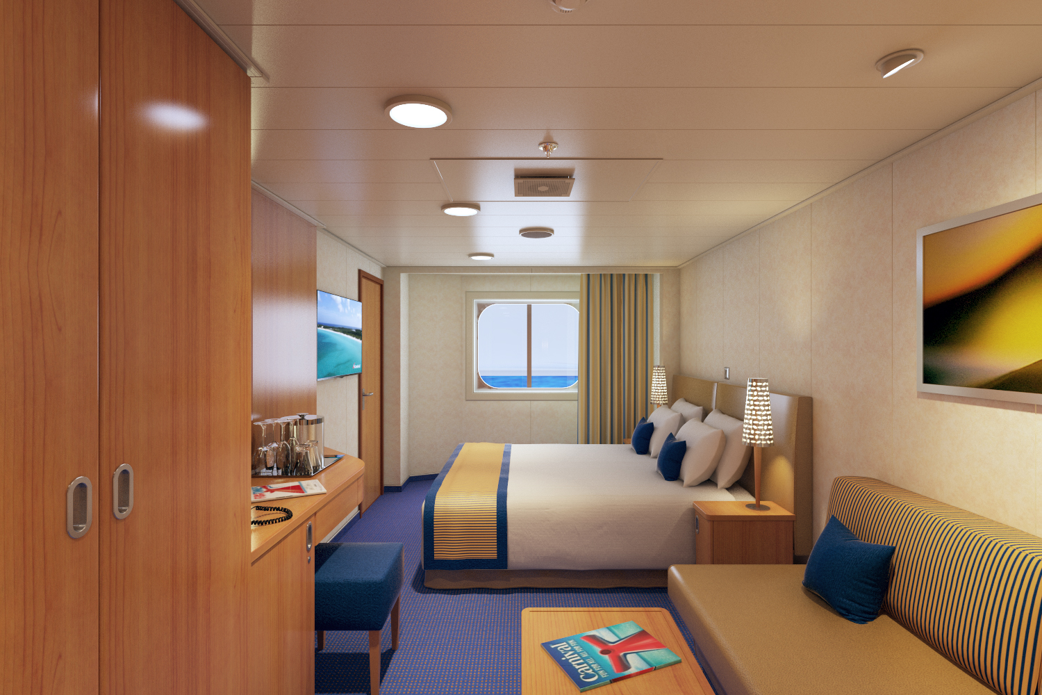 Family Harbor Stateroom Ocean View (obstructed view)