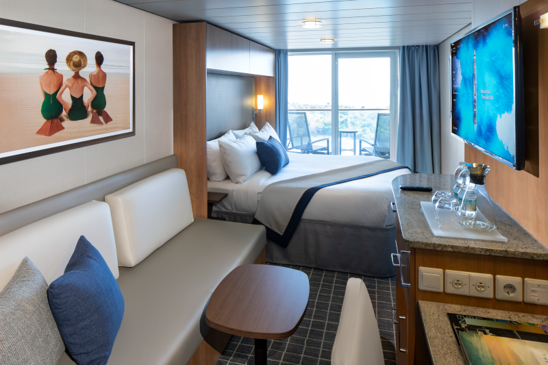 Deluxe Stateroom obstructed view with Veranda