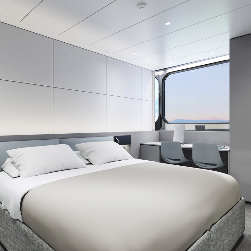 Cabina Oceanview a bordo di Emerald Sakara