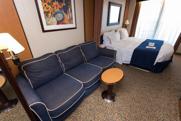 Balcony stateroom with obstructed ocean view
