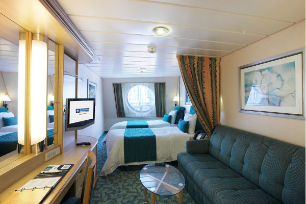 Spacious outside stateroom ocean view