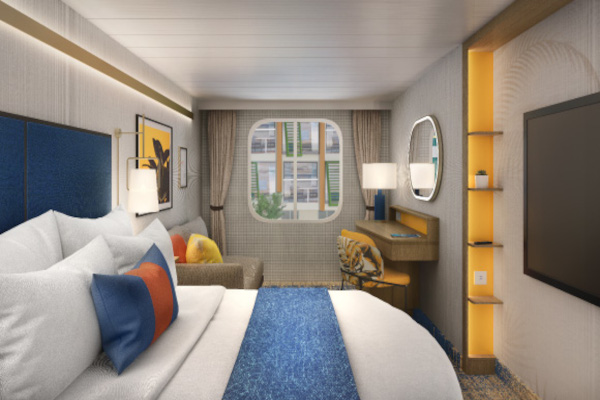 Interior stateroom Central Park view