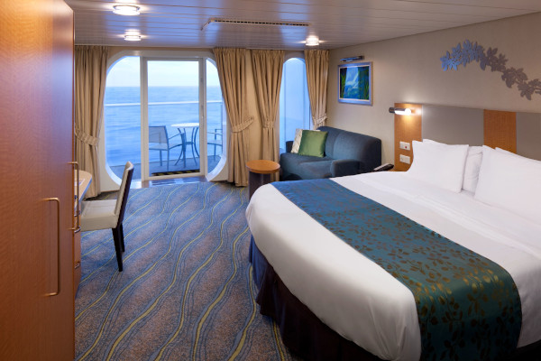 Large balcony stateroom with ocean view