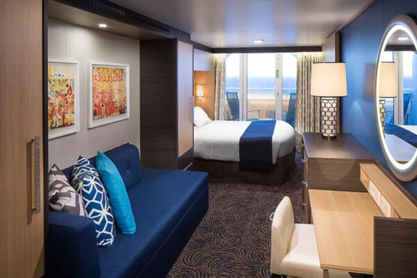 Deluxe Stateroom with Balcony with obstructed ocean view