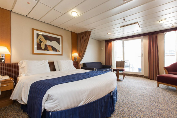 Large Balcony stateroom ocean view port side
