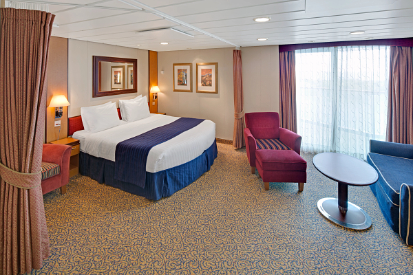 Large ocean view balcony stateroom