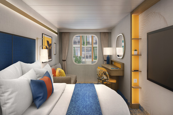 Interior stateroom Central Park view