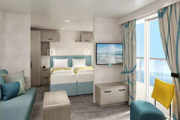 Cabina Family con balcone a bordo di Mein Schiff 7