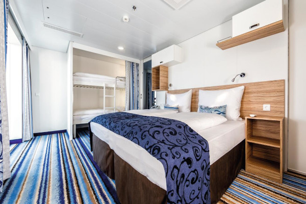 Cabina Veranda Deluxe Family a bordo di Mein Schiff 3