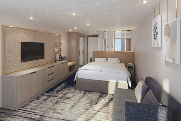 Junior Suite B con balcone a bordo di Mein Schiff Relax