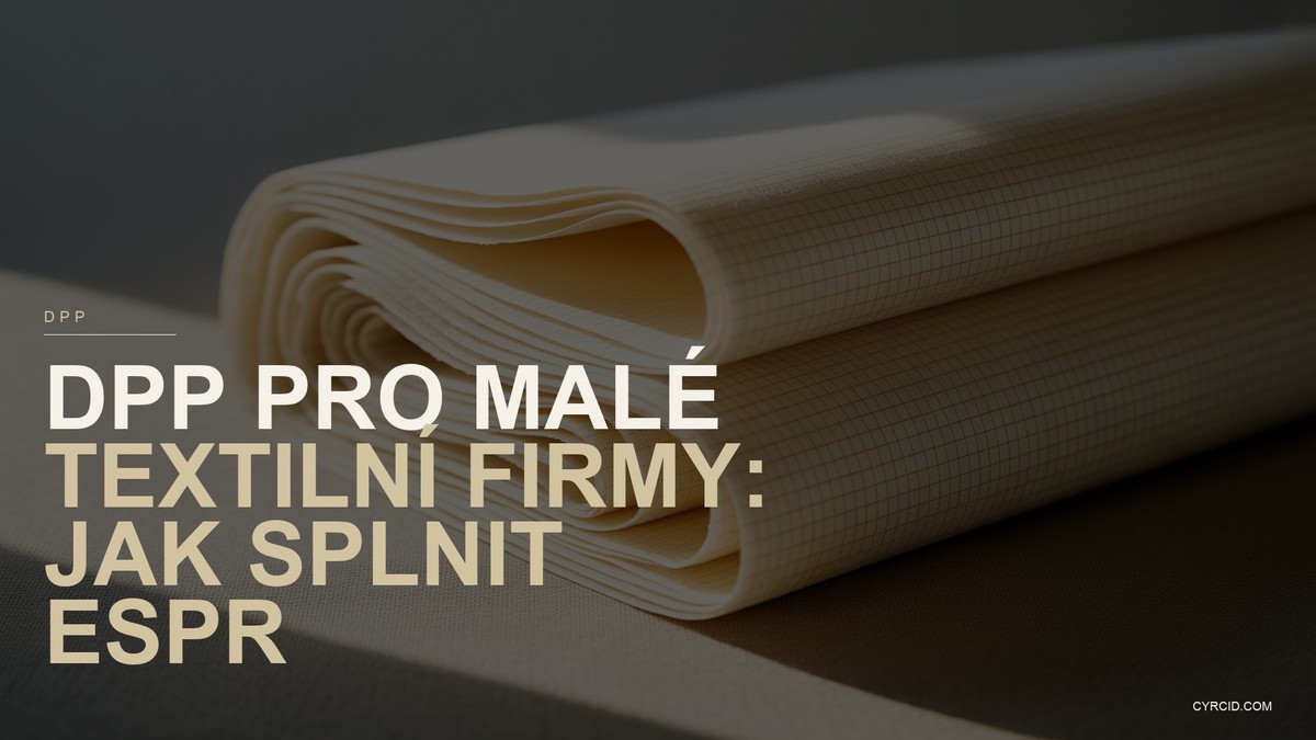 DPP pro malé textilní firmy: jak splnit ESPR
