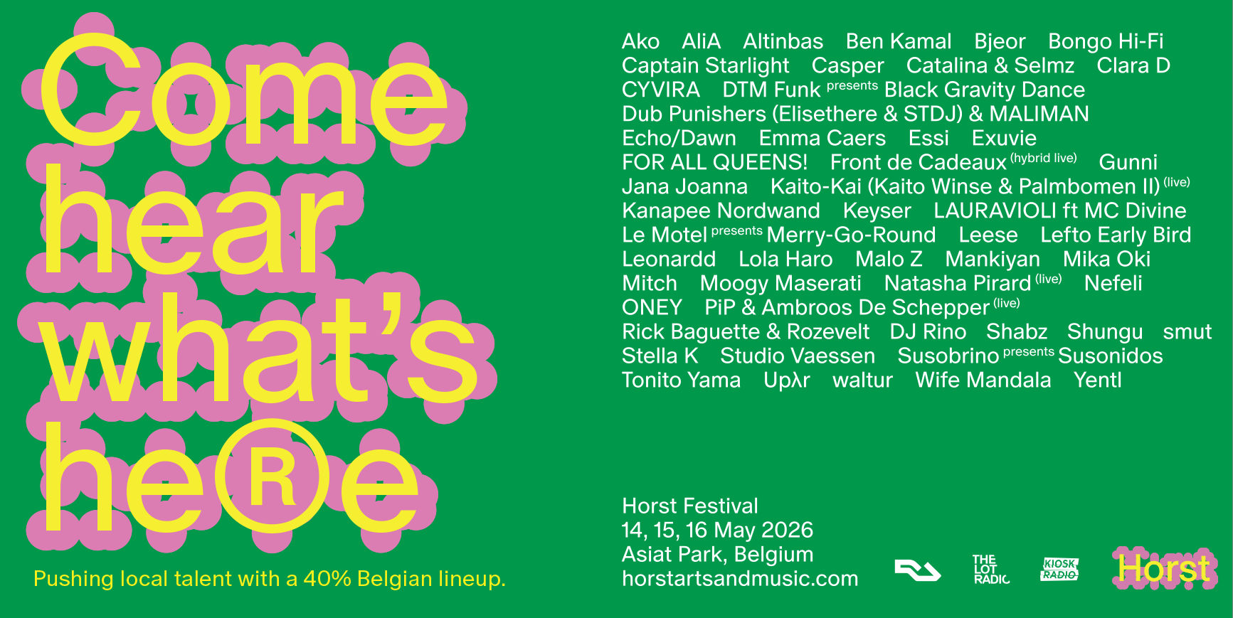 Horst gaat volop voor Belgisch