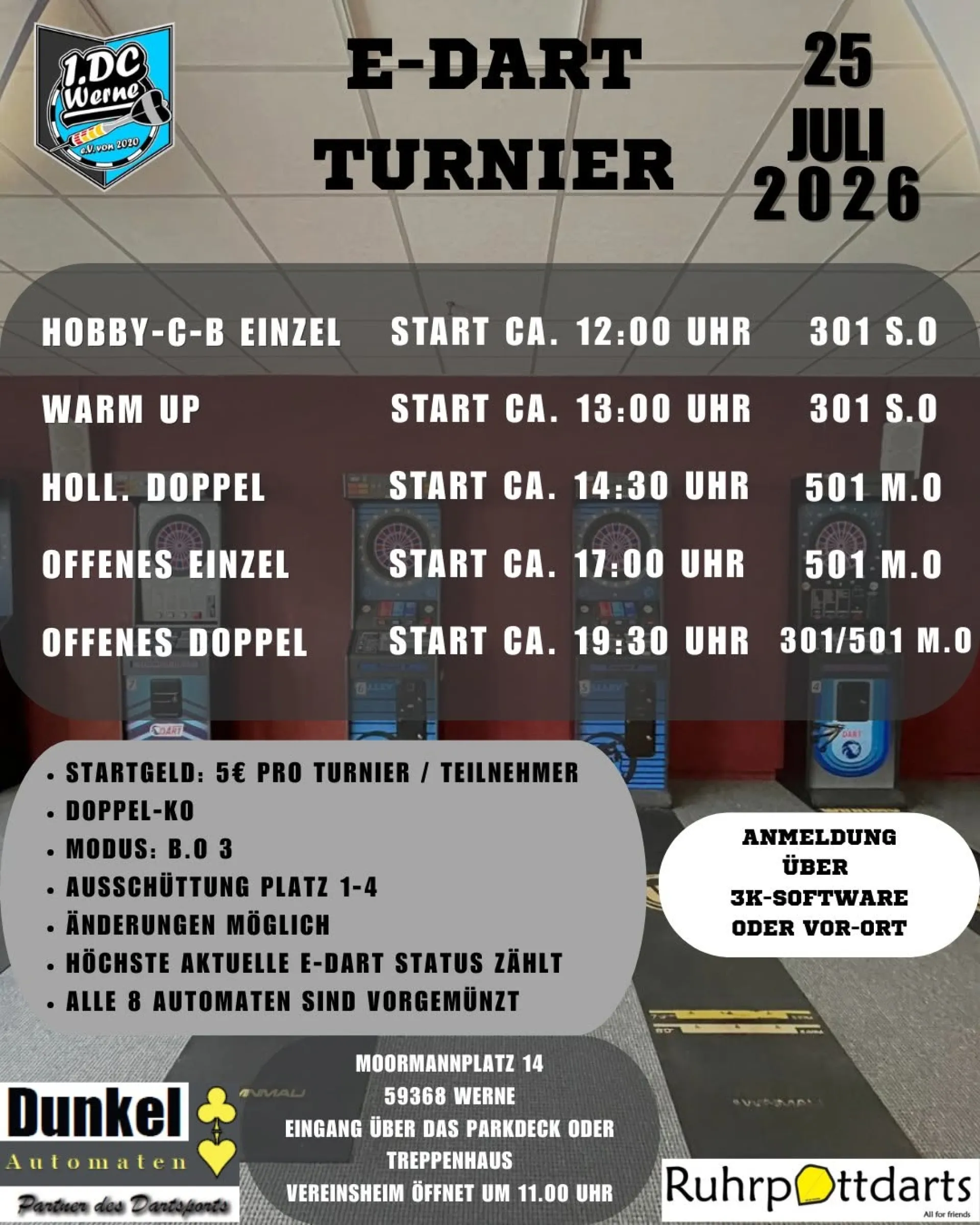 1. DC Werne E-Dart Turnier