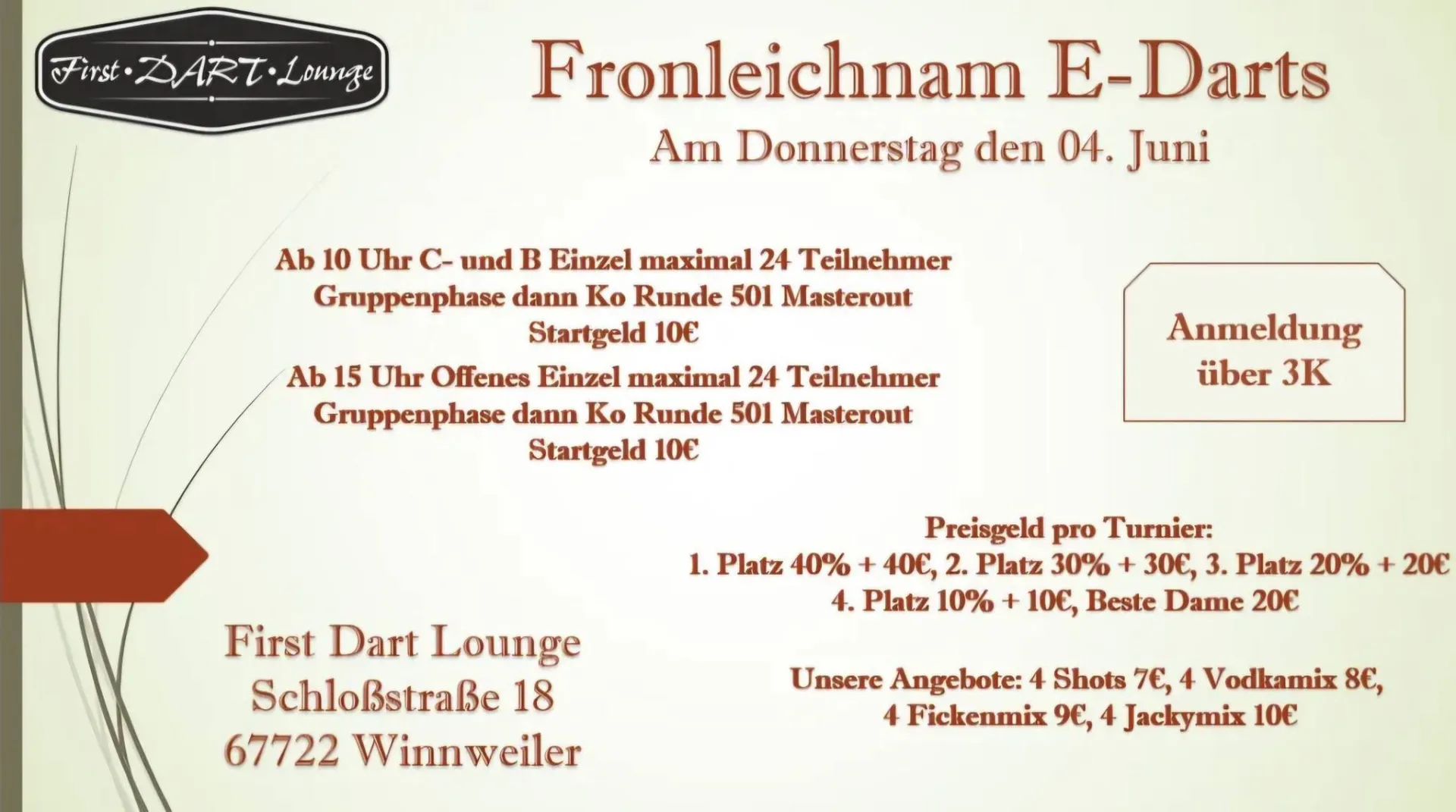 Fronleichnam E-Darts