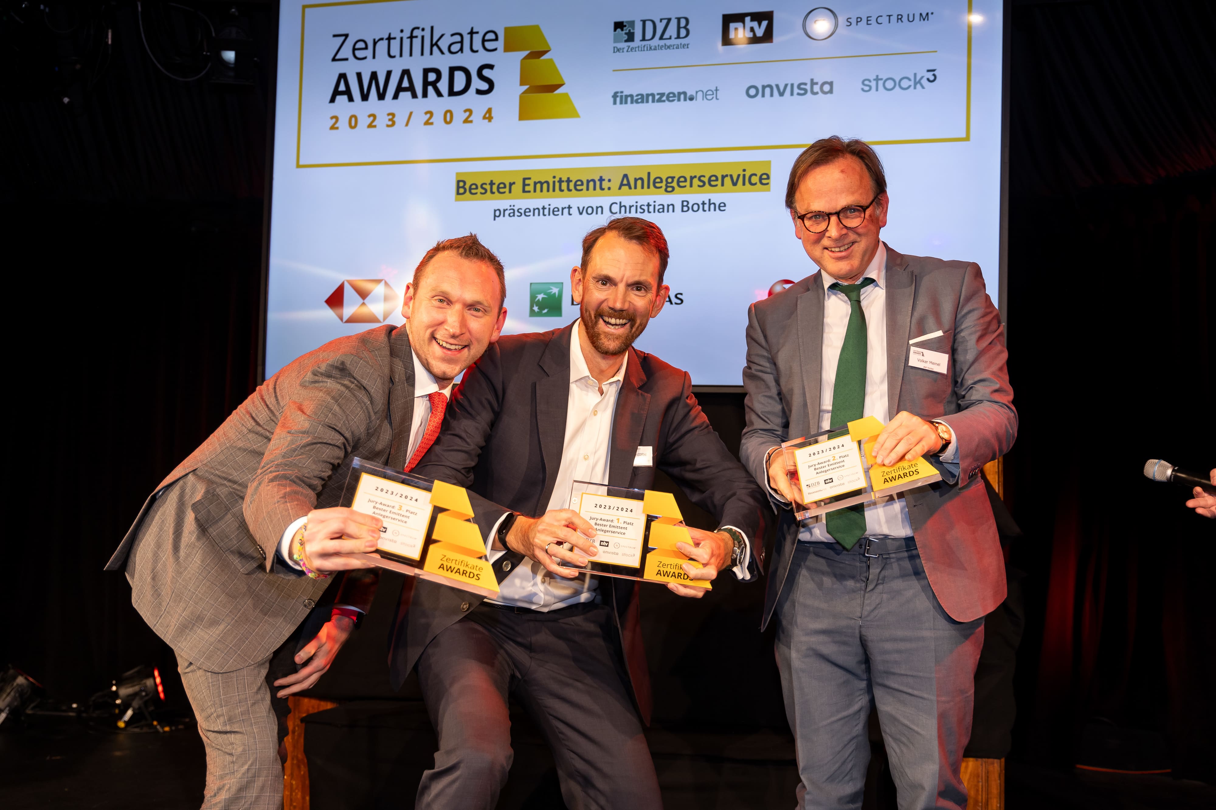 Gewinnerfoto Bester Emittent: Anlegerservice
