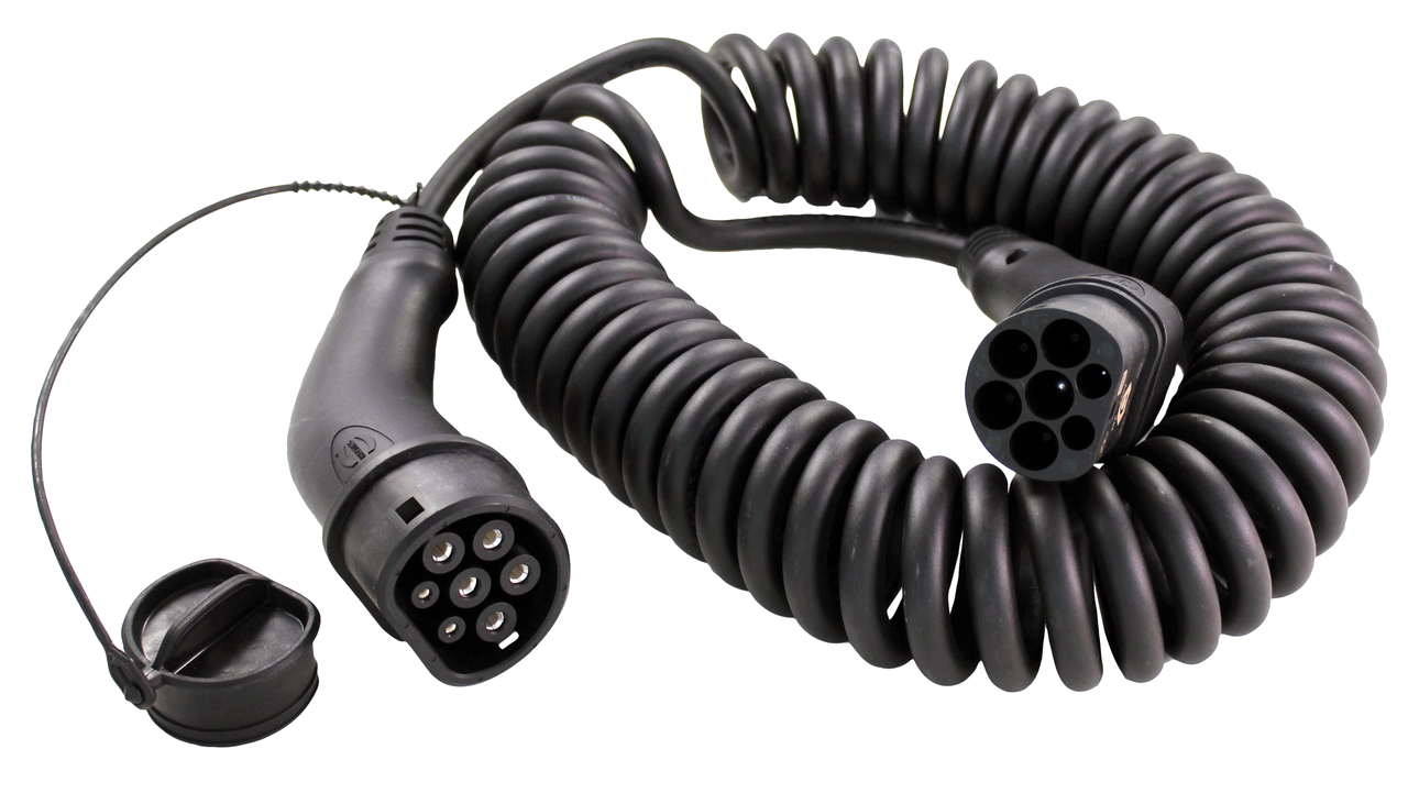 HARTING Ladekabel spiral (bis 11 kW) Typ 2 - Typ 2