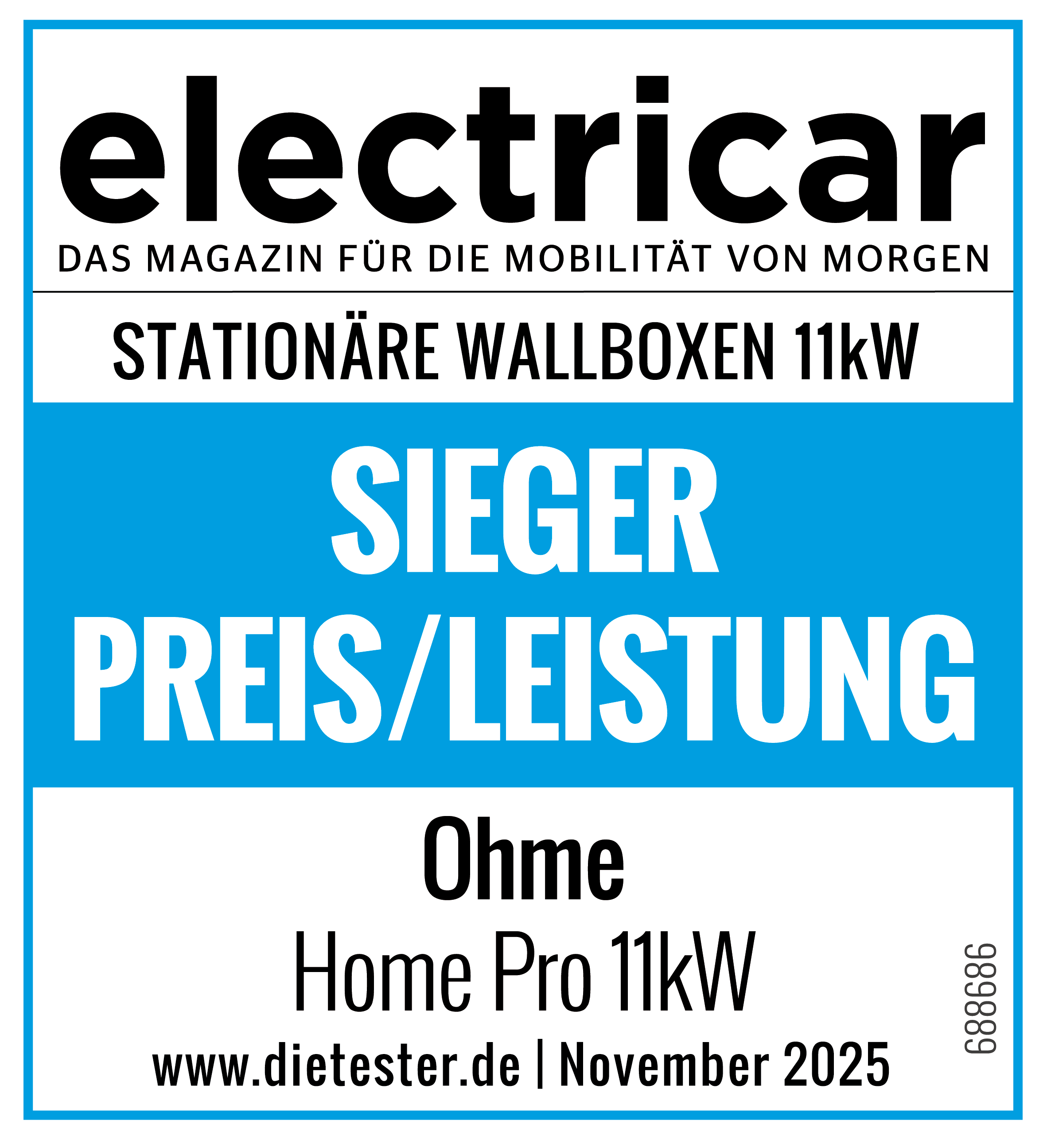 Ohme Home Pro Wallbox mit Ladekabel (bis 11 kW)