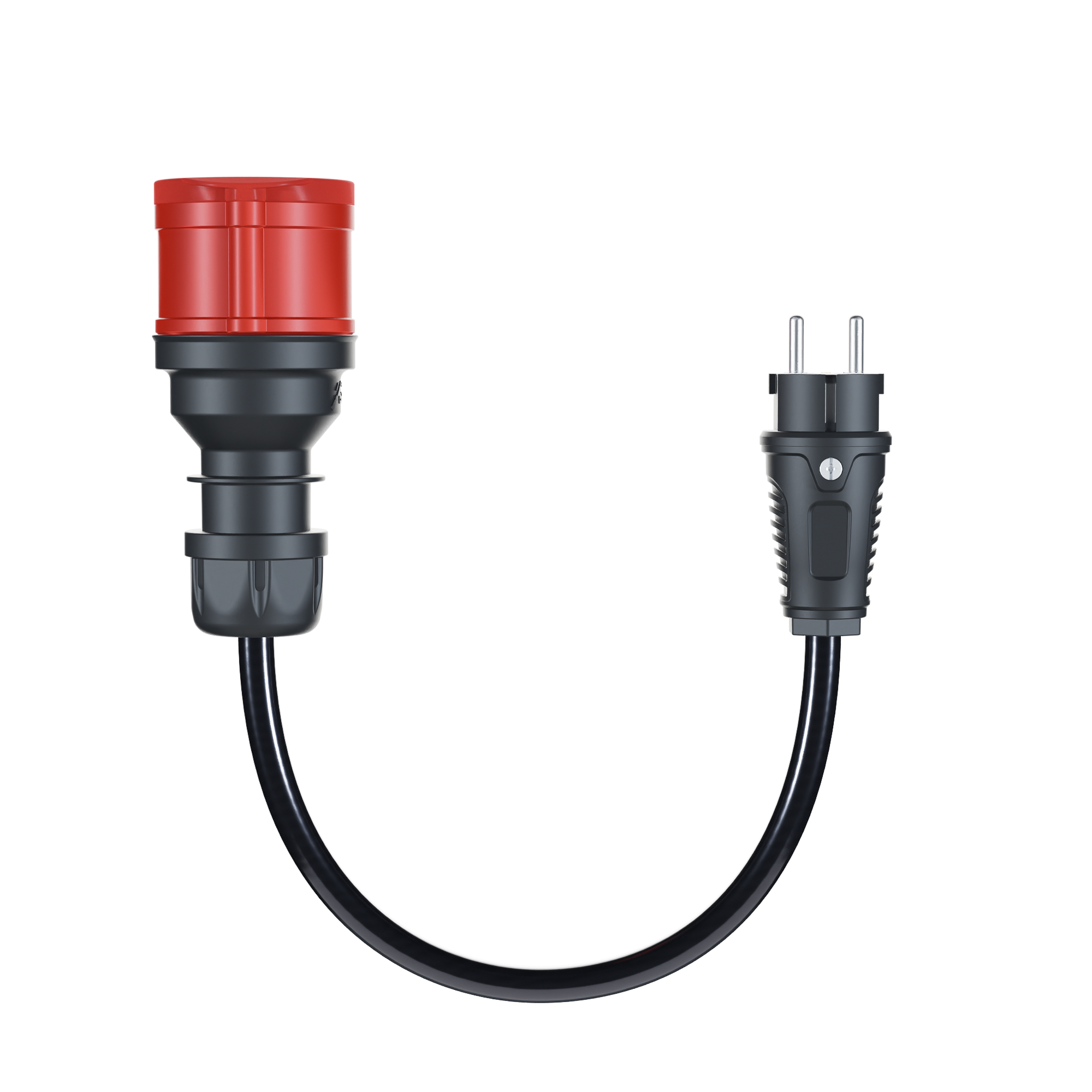 go-e Adapter für go-e Charger Gemini (11 kW) CEE rot 16 A auf Schuko