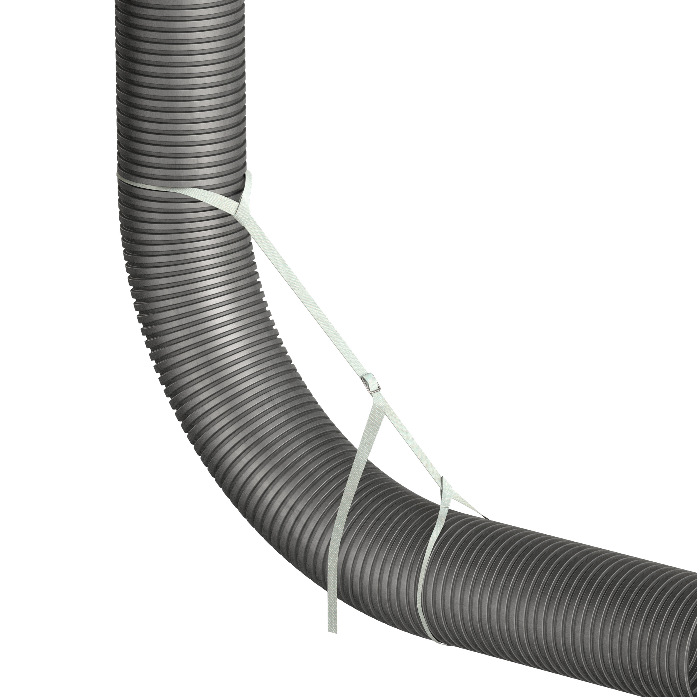 Flexibles Mantelrohr DN200 zum Schutz und zur getrennten Führung von Heizungs- und Steuerleitungen im Erdreich