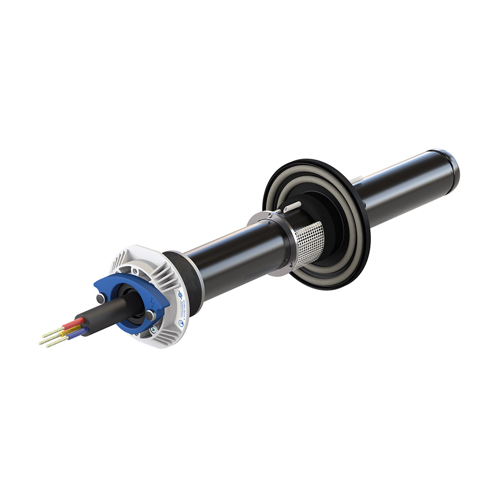 DOYMA Quadro-Secura E-Quick 1-Spartenhauseinführung mit Außenabdichtung und Expansionsharz zur gas- und druckwasserdichten Durchführung eines Stromkabels